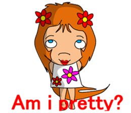 Dreaming girl (Laura) sticker #7214356