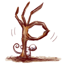 Inhabitants of the village sticker #7214844