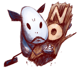 Inhabitants of the village sticker #7214845