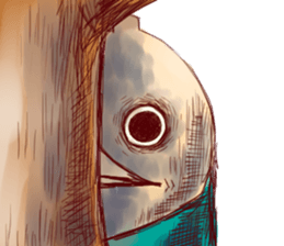 Inhabitants of the village sticker #7214854