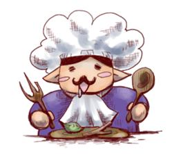 Inhabitants of the village sticker #7214860