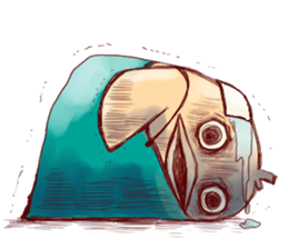 Inhabitants of the village sticker #7214861