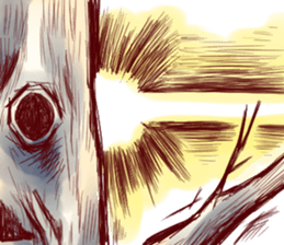 Inhabitants of the village sticker #7214865