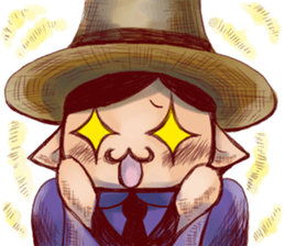 Inhabitants of the village sticker #7214867