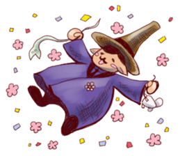 Inhabitants of the village sticker #7214871