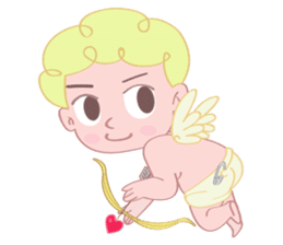 Cute cupid albert sticker #7215040