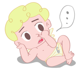 Cute cupid albert sticker #7215041