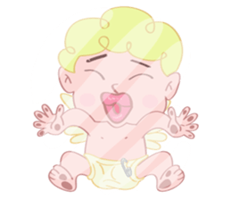 Cute cupid albert sticker #7215042