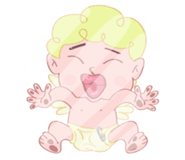 Cute cupid albert sticker #7215042