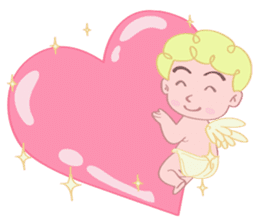 Cute cupid albert sticker #7215043