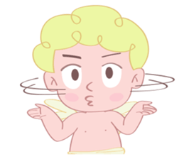 Cute cupid albert sticker #7215044