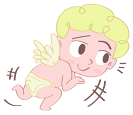 Cute cupid albert sticker #7215045