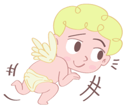 Cute cupid albert sticker #7215045