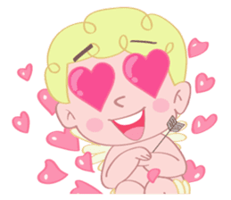 Cute cupid albert sticker #7215046