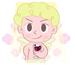 Cute cupid albert sticker #7215048