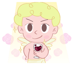 Cute cupid albert sticker #7215048