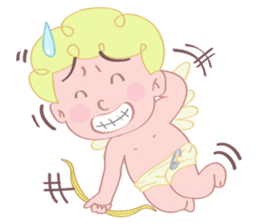 Cute cupid albert sticker #7215049
