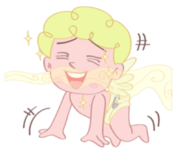 Cute cupid albert sticker #7215050