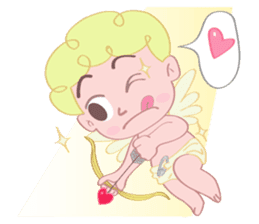 Cute cupid albert sticker #7215051