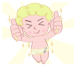Cute cupid albert sticker #7215054