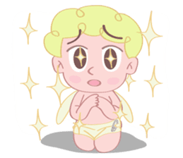 Cute cupid albert sticker #7215057