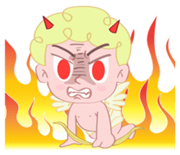 Cute cupid albert sticker #7215059