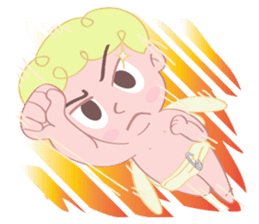 Cute cupid albert sticker #7215060