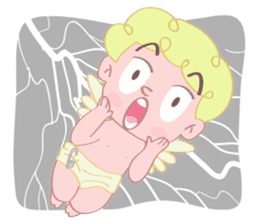 Cute cupid albert sticker #7215061