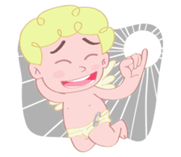 Cute cupid albert sticker #7215062