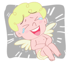Cute cupid albert sticker #7215063