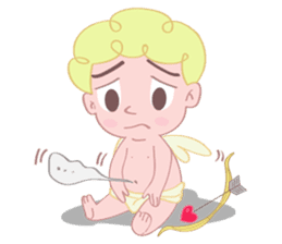 Cute cupid albert sticker #7215065