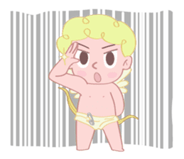 Cute cupid albert sticker #7215067
