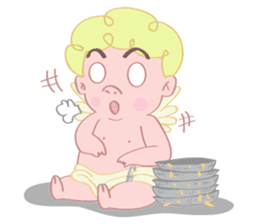 Cute cupid albert sticker #7215069