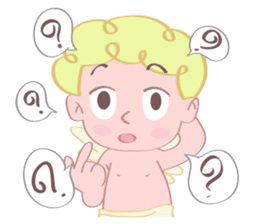 Cute cupid albert sticker #7215070