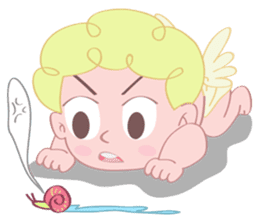 Cute cupid albert sticker #7215072