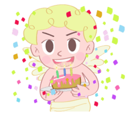 Cute cupid albert sticker #7215073