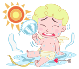 Cute cupid albert sticker #7215074