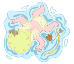 Cute cupid albert sticker #7215076