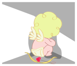 Cute cupid albert sticker #7215077