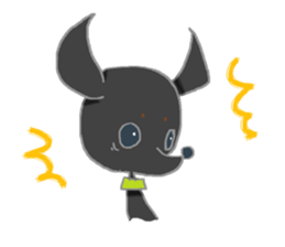 life of black dog sticker #7215110