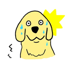 Golden retrieber, Rockey!! sticker #7215242