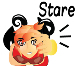 anime monster girl v.00001 sticker #7215406