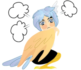 anime monster girl v.00001 sticker #7215409