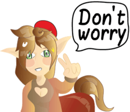 anime monster girl v.00001 sticker #7215416