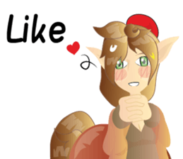 anime monster girl v.00001 sticker #7215418