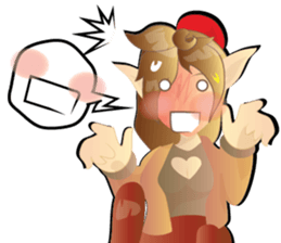 anime monster girl v.00001 sticker #7215419