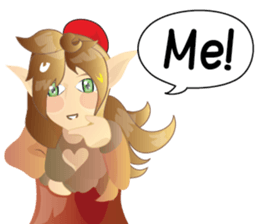 anime monster girl v.00001 sticker #7215420