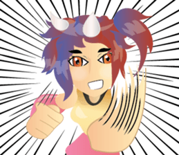 anime monster girl v.00001 sticker #7215436