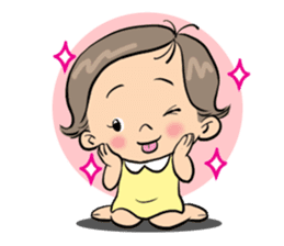 "Wan" It's a naughty girl. sticker #7215608