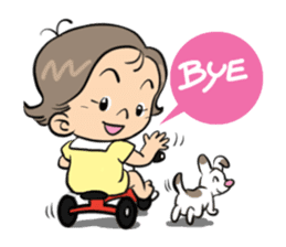 "Wan" It's a naughty girl. sticker #7215612